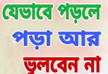 যেভাবে পড়লে পড়া আর ভুলবে না
